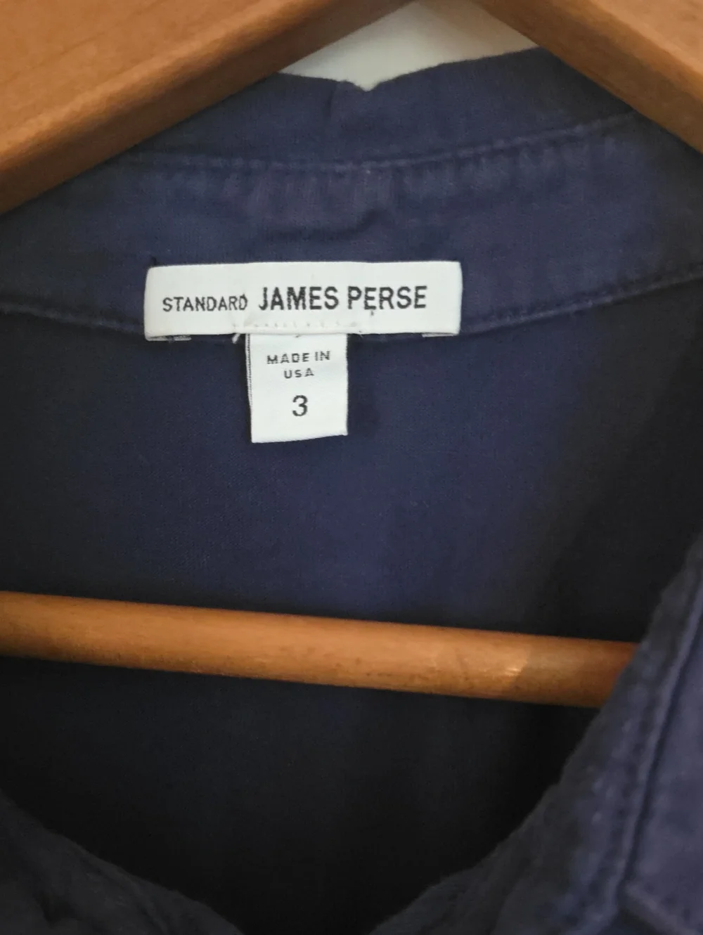 James Perse Large Navy Short-Sleeve Polo Awesome Condition
